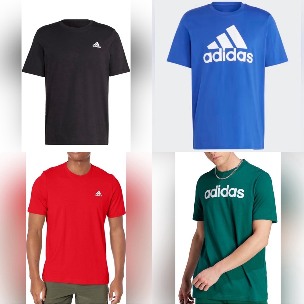 Lot of 4 Adidas Men's T-Shirt - Multiple Colors